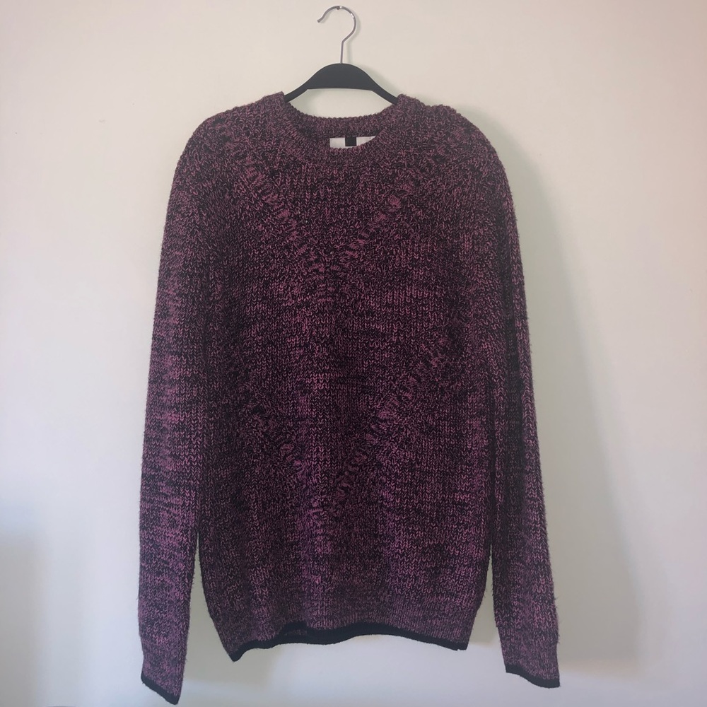Top man pink and black sweater size m